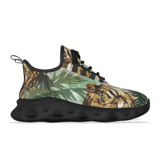 Tigers Exotic Tropical Leaves Sports Shoes - Image 6