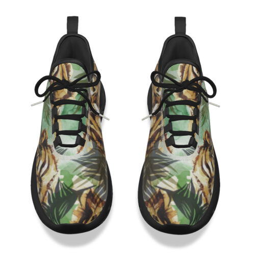 Tigers Exotic Tropical Leaves Sports Shoes - Image 4