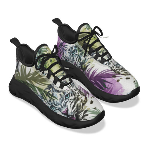 Leopards Exotic Tropical Leaves Sports Shoes - Image 5