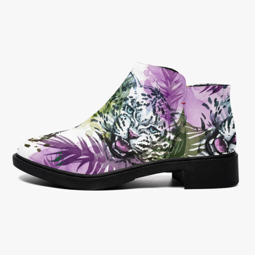 Leopards Exotic Tropical Leaves Fashion Boots - Image 4