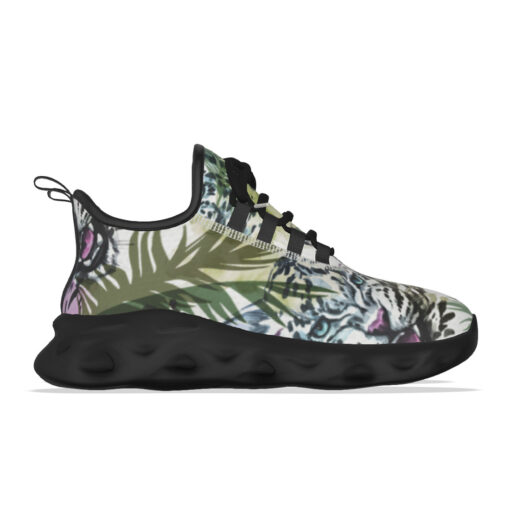 Leopards Exotic Tropical Leaves Sports Shoes - Image 6