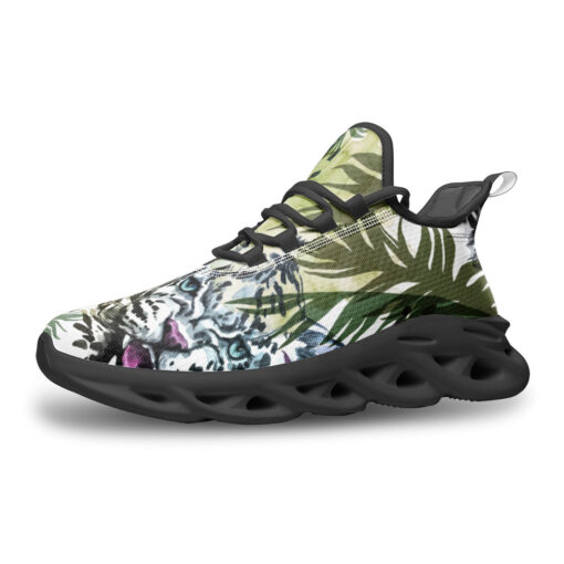 Leopards Exotic Tropical Leaves Sports Shoes