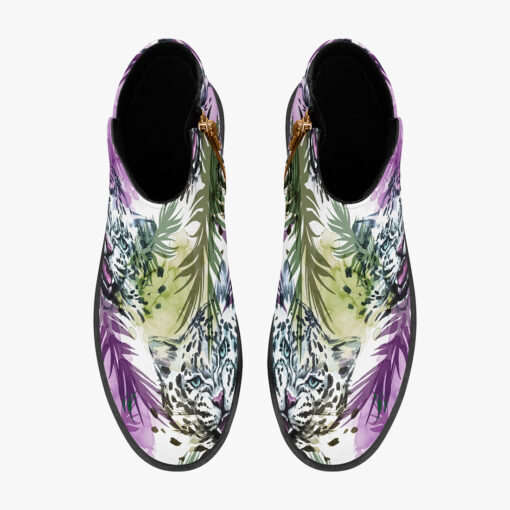 Leopards Exotic Tropical Leaves Fashion Boots - Image 7