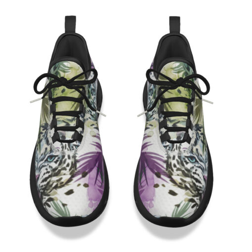 Leopards Exotic Tropical Leaves Sports Shoes - Image 4