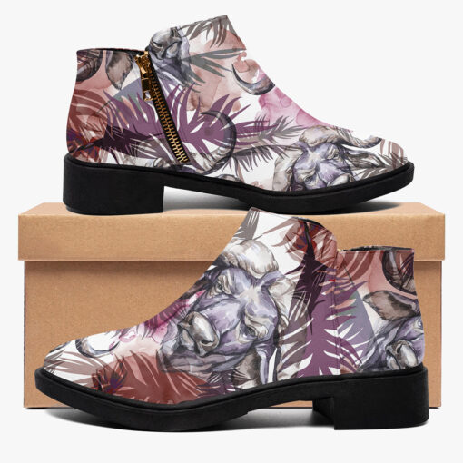 Buffaloes Exotic Tropical Leaves Fashion Boots - Image 2