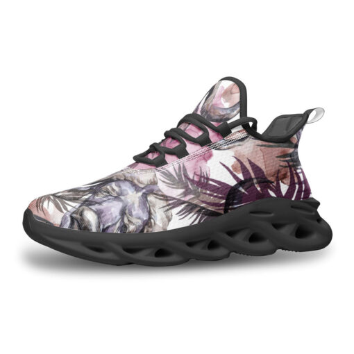 Buffaloes Exotic Tropical Leaves Sports Shoes