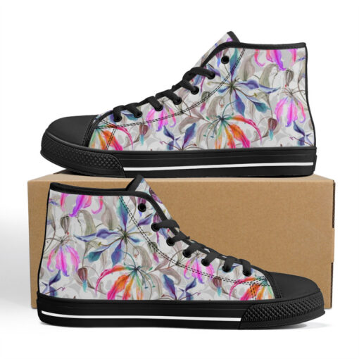 Gloriosa Lily Flowers High-Top Canvas Shoes