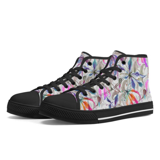 Gloriosa Lily Flowers High-Top Canvas Shoes - Image 2