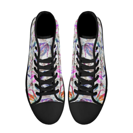 Gloriosa Lily Flowers High-Top Canvas Shoes - Image 3