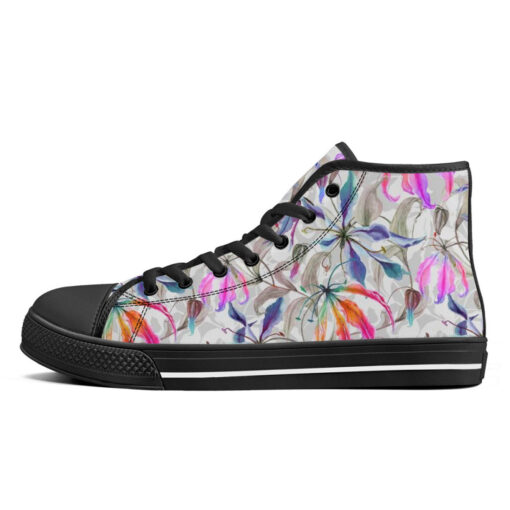 Gloriosa Lily Flowers High-Top Canvas Shoes - Image 4