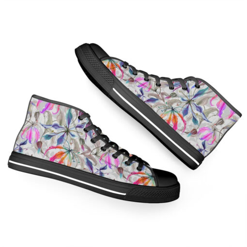 Gloriosa Lily Flowers High-Top Canvas Shoes - Image 6