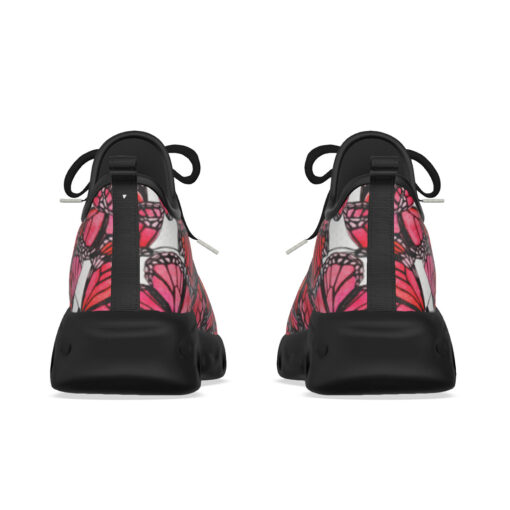 Watercolor Red Butterflies Sports Shoes - Image 8