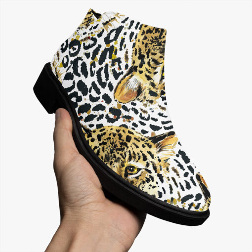 Leopard Wild Animal Art Fashion Boots - Image 3