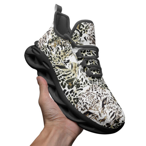 Safari Dreams Grunge Leopard Sports Shoes - Image 3