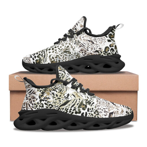 Safari Dreams Grunge Leopard Sports Shoes - Image 2