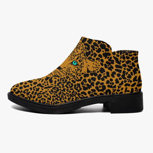 Leopard Art Background Fashion Boots - Image 4