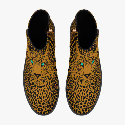 Leopard Art Background Fashion Boots - Image 7