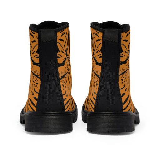 Tiger Art Background Canvas Boots - Image 5