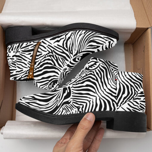 Zebra Art Fashion Boots