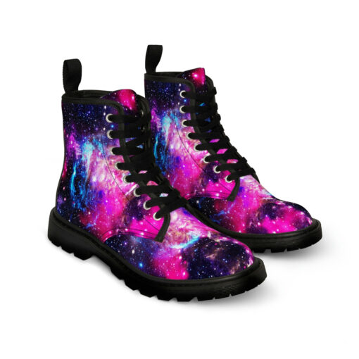 Colorful Deep Space Canvas Boots