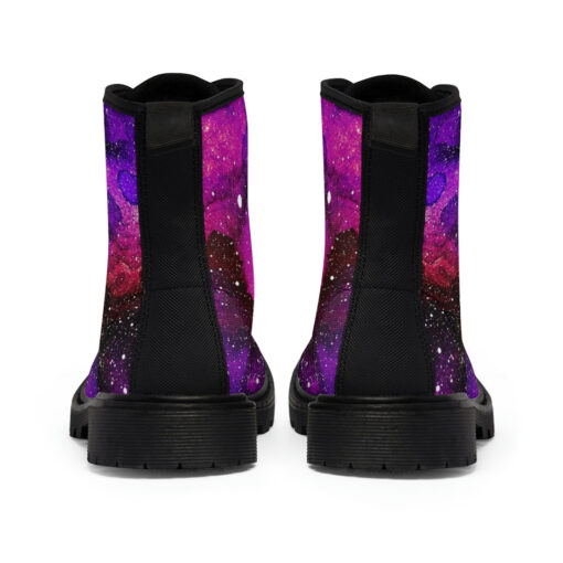 Watercolor Colorful Space Canvas Boots - Image 5