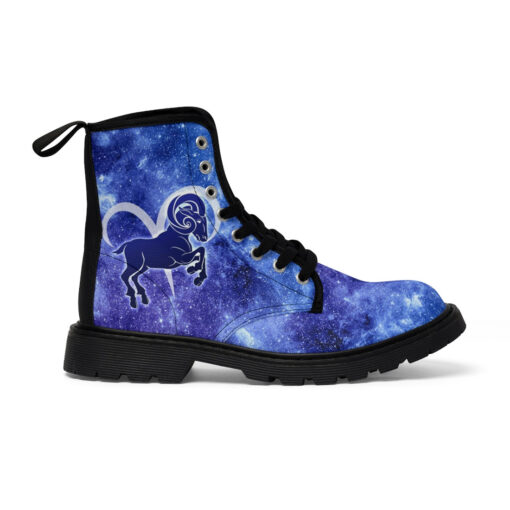 Aries Astrological Zodiac Sign Canvas Boots - Image 3