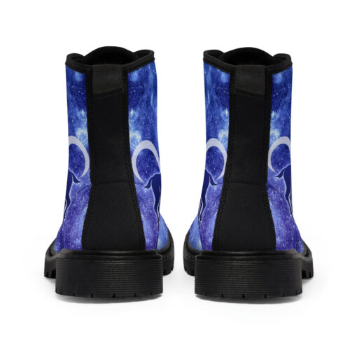 Aries Astrological Zodiac Sign Canvas Boots - Image 5