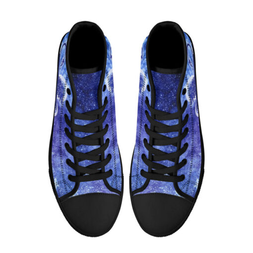 Leo Astrological Zodiac Sign High-Top Canvas Shoes - Image 3