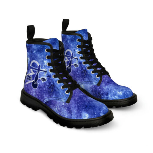 Libra Astrological Zodiac Sign Canvas Boots