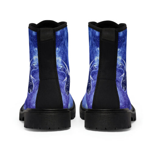 Pisces Astrological Zodiac Sign Canvas Boots - Image 5