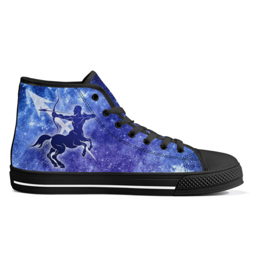 Sagittarius Astrological Zodiac Sign High-Top Canvas Shoes - Image 5