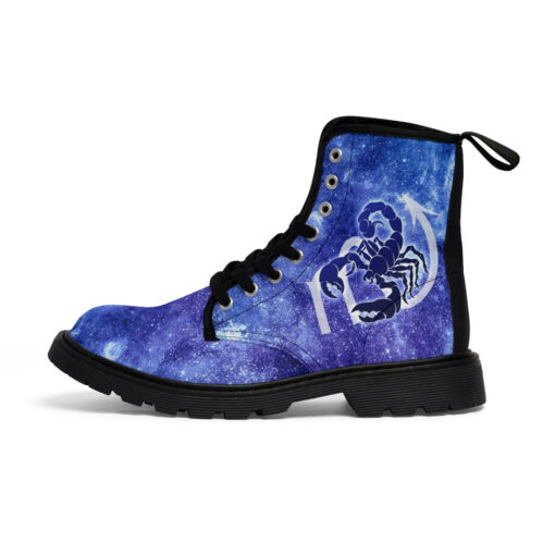 Scorpio Astrological Zodiac Sign Canvas Boots - Image 2