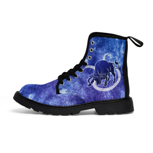 Taurus Astrological Zodiac Sign Canvas Boots - Image 2