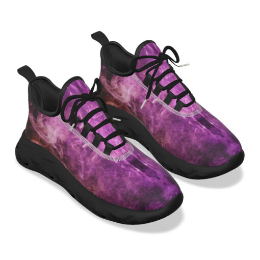 Violet Yellow Cloud Smoke Sports Shoes - Image 5