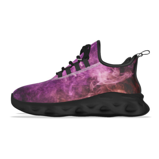 Violet Yellow Cloud Smoke Sports Shoes - Image 7