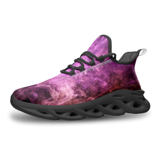 Violet Yellow Cloud Smoke Sports Shoes