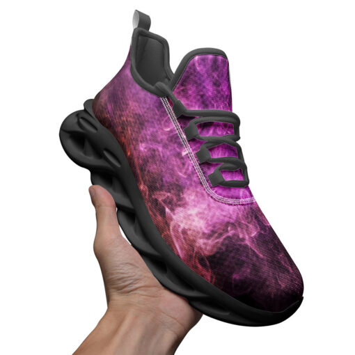 Violet Yellow Cloud Smoke Sports Shoes - Image 3