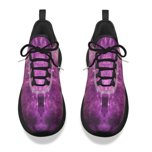 Violet Yellow Cloud Smoke Sports Shoes - Image 4