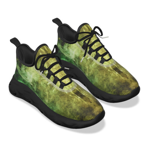 Yellow Green Cloud Smoke Sports Shoes - Image 5