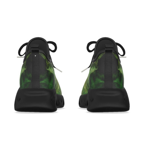 Yellow Green Cloud Smoke Sports Shoes - Image 8