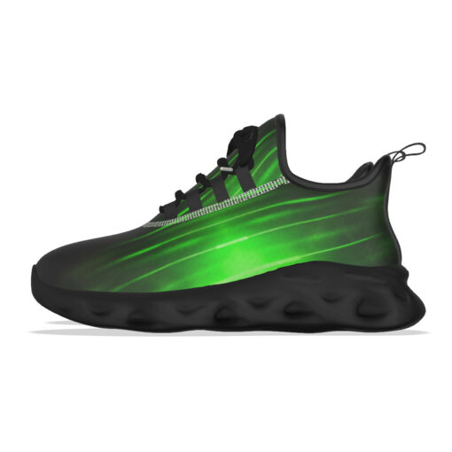 Red Green Smoke Neon Light Sports Shoes - Image 7