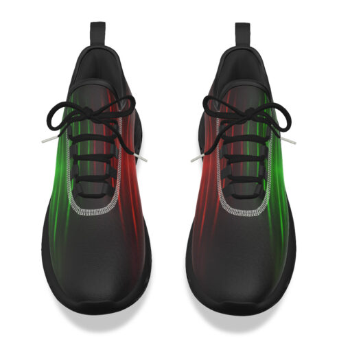 Red Green Smoke Neon Light Sports Shoes - Image 4