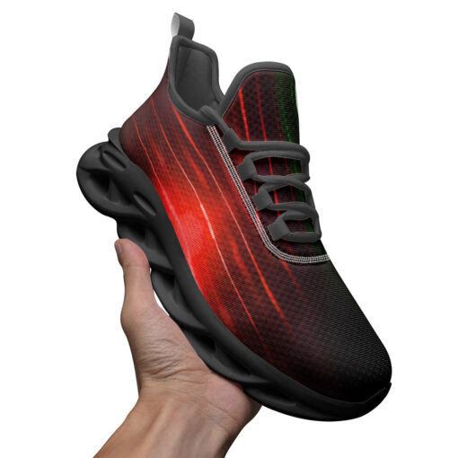 Red Green Smoke Neon Light Sports Shoes - Image 3