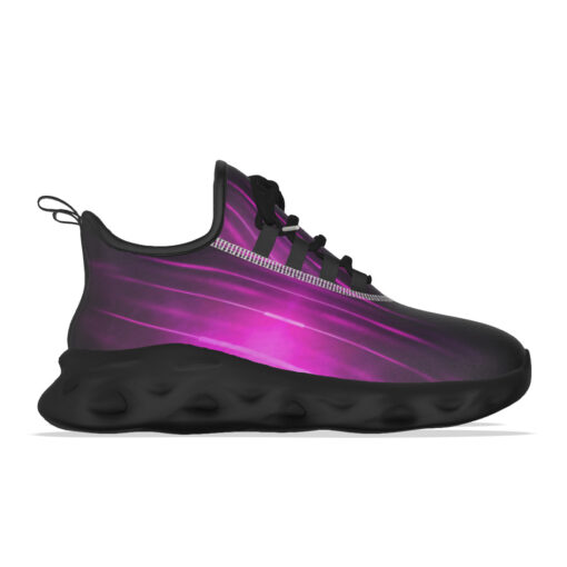 Blue Pink Smoke Neon Light Sports Shoes - Image 6