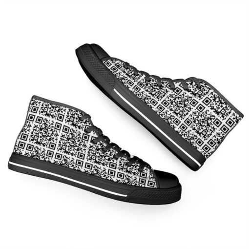 QR Code High-Top Canvas Shoes - Image 6