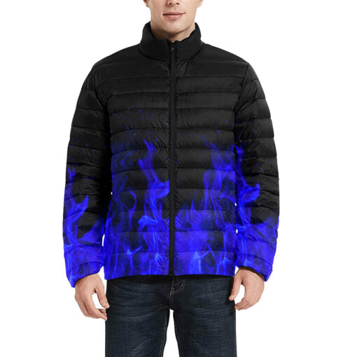 Blue Fire Men's Padded Jacket - Image 3