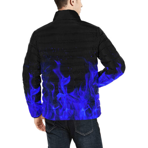 Blue Fire Men's Padded Jacket - Image 4