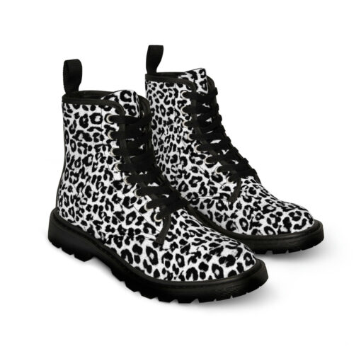 Snow Leopard Canvas Boots