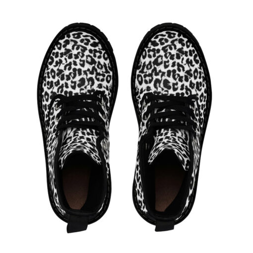 Snow Leopard Canvas Boots - Image 4