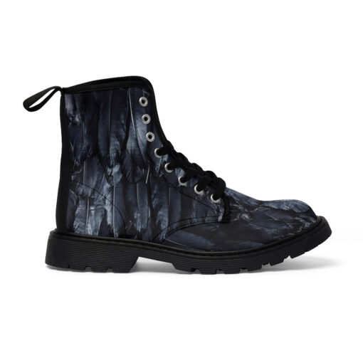 Raven Plumage Canvas Boots - Image 3